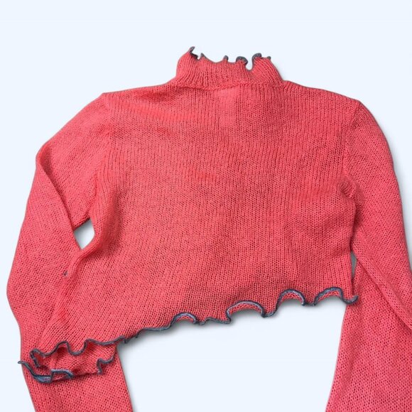 Calvin Klein Women's Pink and Orange Jumper - Picture 4 of 5